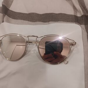 Stylish Gold Sunglasses for Women Heavy Polarized